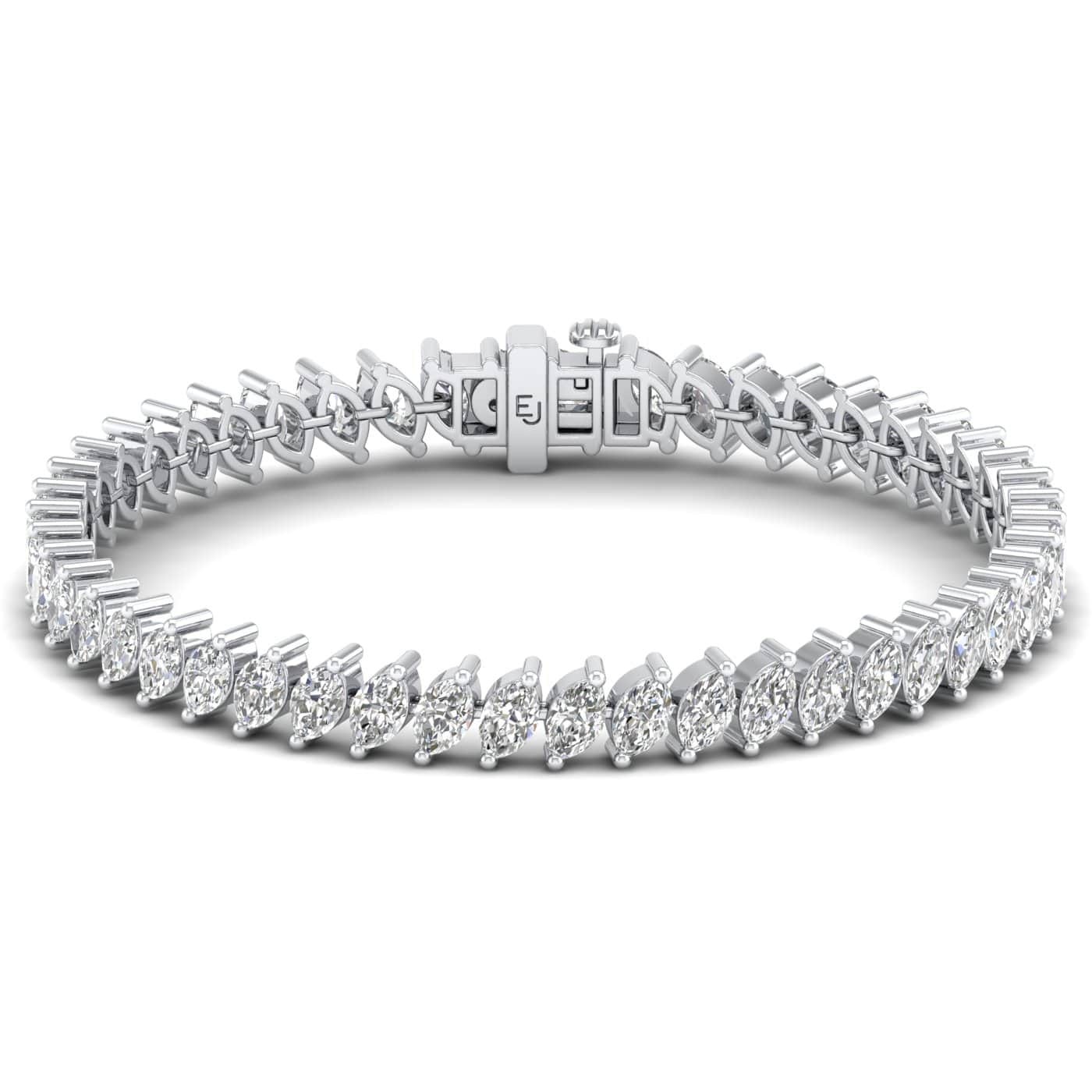 8 Carat Diamond Tennis Bracelet in 14K Gold (7") - IGI Certified