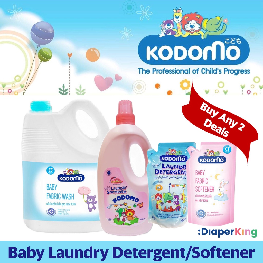 Kodomo Baby Fabric Wash Laundry Detergent / Softener