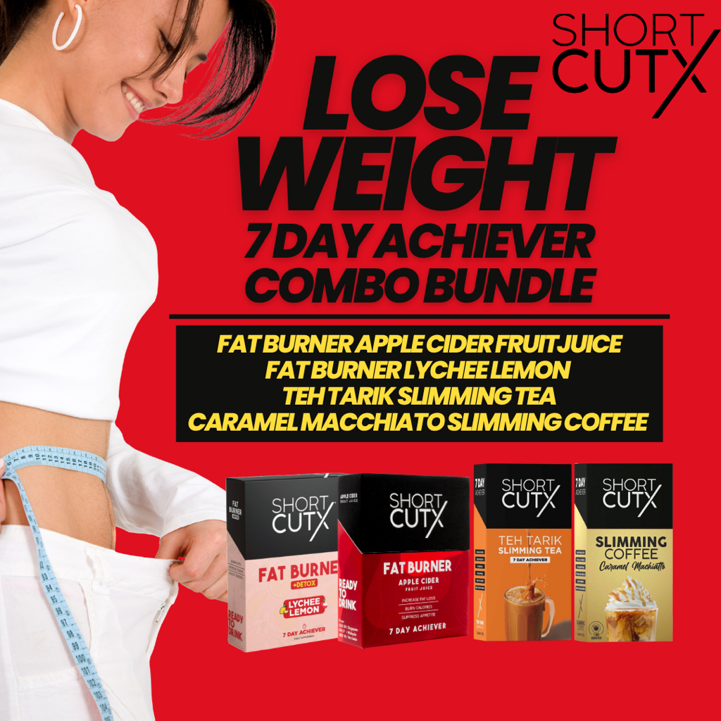 [CHEAPEST!] Shortcutx Apple Cider Vinegar Weight Loss Fat Burner Fruit Juice Slimming Tea Teh Tarik  (Ready To Drink)