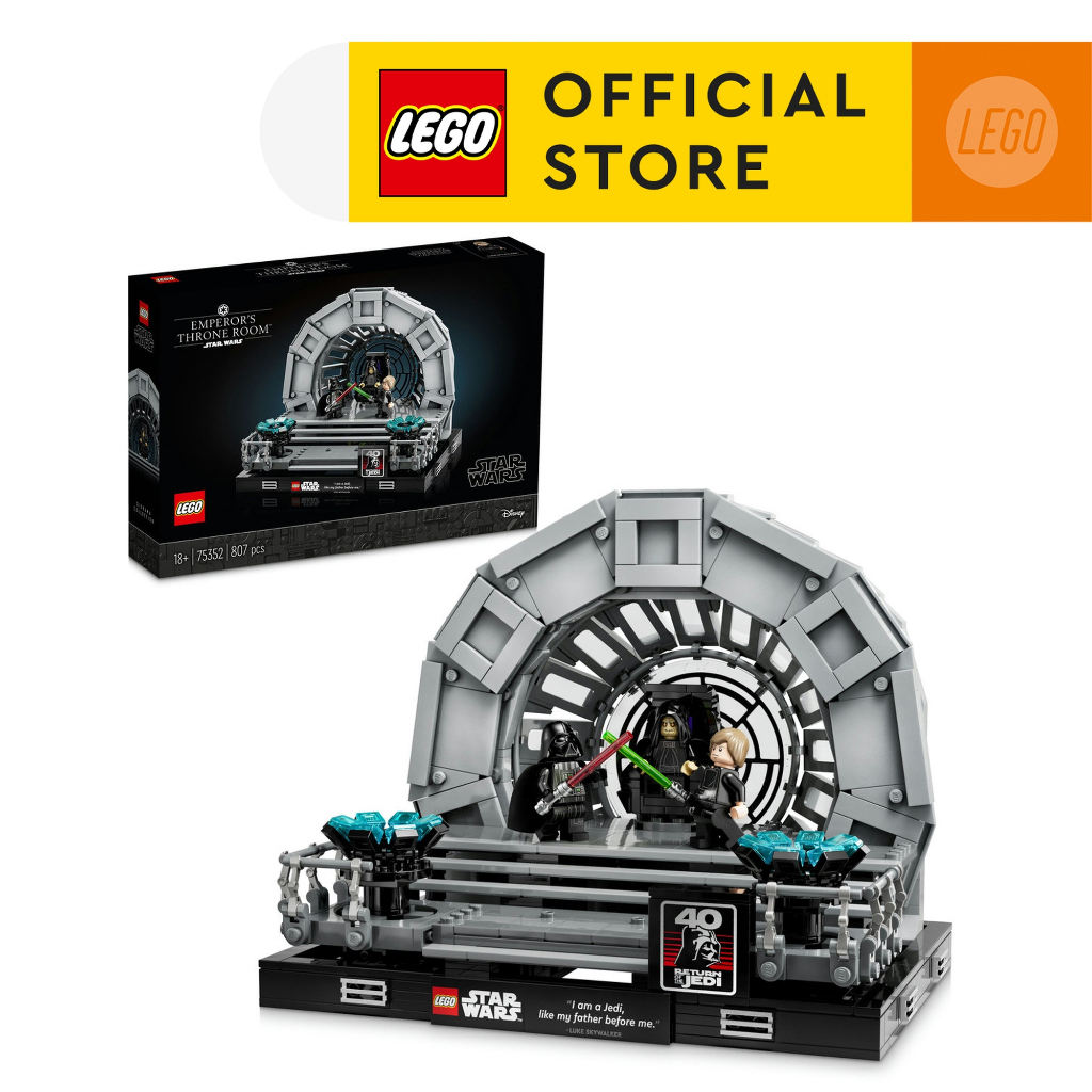 LEGO Star Wars 75352 Emperor's Throne Room Diorama Building Toys Set (807 Pieces)