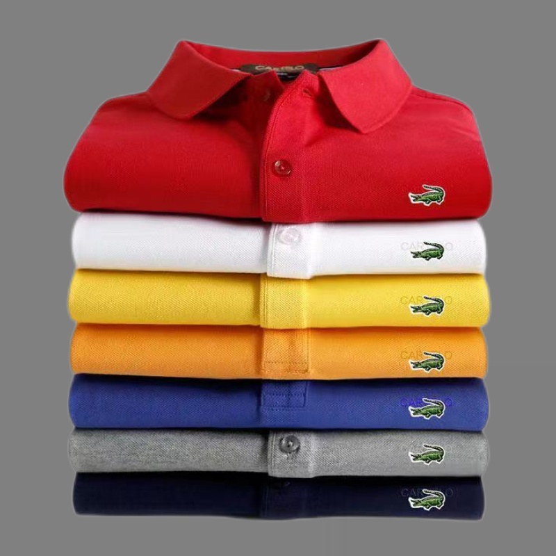 [Lowest Price] POLO Shirt Men [M-6XL Plus Size Clothes] T-Shirt Short-Sleeved Top Lapel Fashion Business Casual Embroidered Summer Men's Clothing